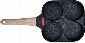 Vezo 4 kamrás tojás- és térserpenyő gránit tojástartó