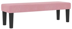 Boxspring Ágy Matraccal és Pad Rózsaszín 180x200 cm Bársony