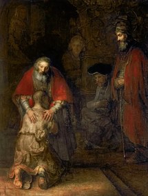 Reprodukció Return of the Prodigal Son (1668-69), Rembrandt Harmensz van Rijn