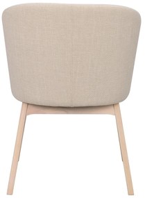 Bézs kárpitozott étkezőfotel szett 2 db-os Windham – Rowico