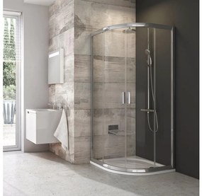 Ravak 3B270C00Z1B-negyedköríves négyrészes BLIX zuhanykabin 90x90cm fényes króm