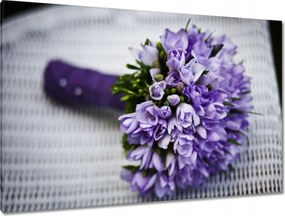 Vászonkép 120x80 Lila csokor