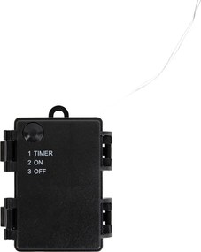 Karácsonyi neon leszúrható fény piros cukorbot LED-del, időzítővel IP44 - Fura