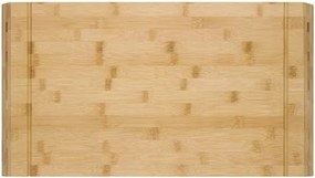 Relaxdays Bambusz vágódeszka, peremmel, 45x35cm