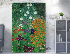 WY160 Gustav Klimt Virágoskert vászonkép, 50 x 70 cm