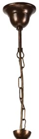 Csillár láncon RETRO 2xE27/60W/230V réz/patinás