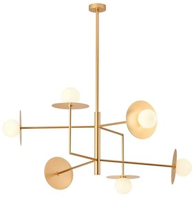 Redo 01-2733 - Csillár rúdon PLATO 6xG9/10W/230V arany