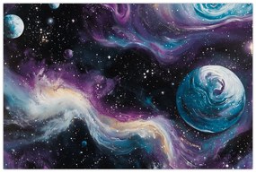 Kép - Festett univerzum (90x60 cm)