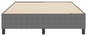 Boxspring Ágy Világosszürke 160x200 cm Corduroy Szövet