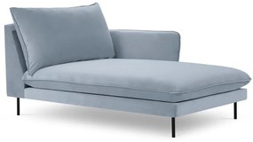 Világoskék bársony heverő (jobb oldali) Vienna – Cosmopolitan Design