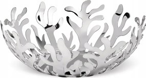 Alessi Mediterraneo Acél Gyümölcskosár 21 cm Ezüst polírozott