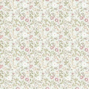 Parato Cristiana Masi Blooming Garden 11 Lilia bézs-mályva leveles vlies tapéta – 8352