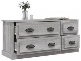 szürke sonoma színű szerelt fa TV-szekrény 100x35,5x45 cm