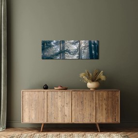 Fák képe a ragyogó nappal (órával) (90x30 cm)