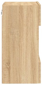 sonoma tölgy színű fali TV-szekrény LED-ekkel 40x30x60,5 cm