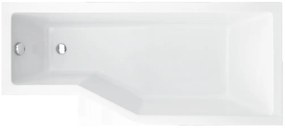 Besco Integra sarokkád 170x75 cm jobboldali fehér #WAI-170-PP