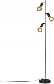 Briloner állólámpa 3x E27 fekete, fém, 22 cm, flexibilis fejjel