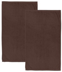Barna gyorsan száradó frottír pamut fürdőlepedő szett 2 db-os 90x140 cm Quick Dry – Catherine Lansfield