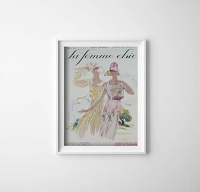 Plakát Plakát Illusztráció a La Femme Chic Mars magazin