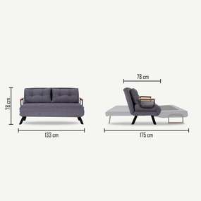 Kanapé futon  Sandy (bézs). 1062312
