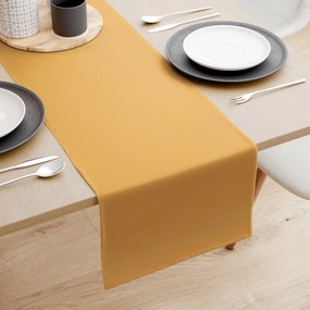 Goldea pamut asztali futó - mustárszínű 20x140 cm