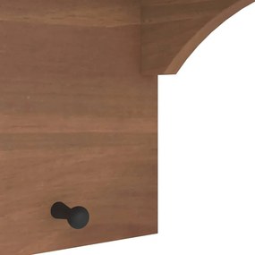 SANDNES tömör fenyőfa falra szerelt kabátállvány 87x30x42 cm