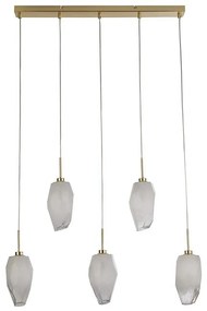 Searchlight 23145-5SB - ROCKY függeszték kábellel 5xG9/33W/230V