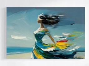 Poszter NĆ Figura Tengerpart SzĂ©l NyĂĄr MozgĂĄs 120x80