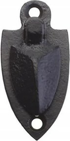 Kulcstartó fedél acél fekete Kovácsoltvas 30x64mm kapukhoz