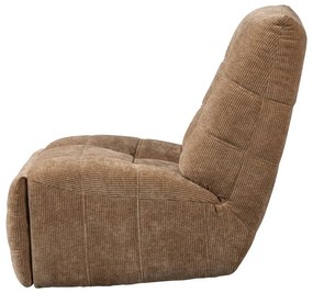 Világosbarna állítható kordbársony relaxációs fotel Hein – WOOOD