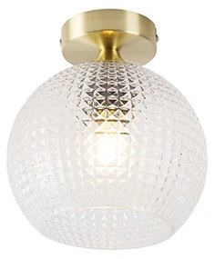 Art Deco mennyezeti lámpa rézzel - Sphere