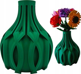 Lego Icons Botanical üveg váza művirágok és fű Különböző Színekben