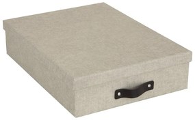 Oskar bézs tárolódoboz - Bigso Box of Sweden