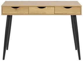Íróasztal fiókokkal, ADIS, tölgy