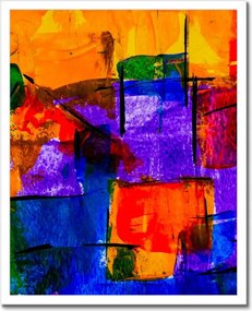 Poszterek keretben 40x50 Absztrakt Hálózat