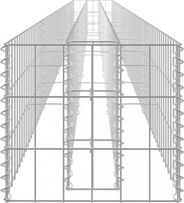 horganyzott acél gabion magaságyás 450 x 30 x 30 cm