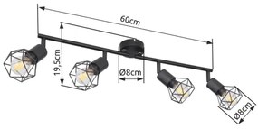 Brilagi - Spotlámpa CAGE 4xE14/40W/230V