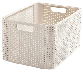 Krémszínű műanyag tárolódoboz 33x44x23 cm Style – Curver