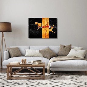 Absztrakt kép - Táncosok (üvegen) (70x50 cm)