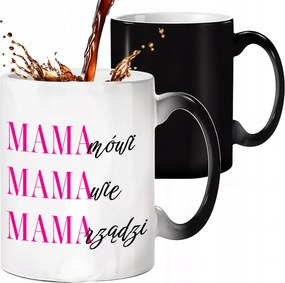 Mágikus Bögre Fekete Matt Anya Beszél És Uralkodik Ajándék Anyának