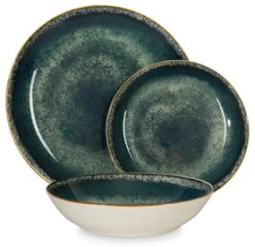 Berlinger Haus 18 részes porcelán étkészlet Matte Green zöld