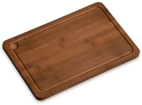 Kesper 59391 Sötét színű vágó- és tálalódeszka, 38x 25 x 1,6 cm