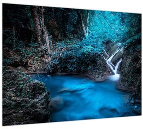 Kép - Varázslatos éjszaka egy trópusi erdőben (70x50 cm)