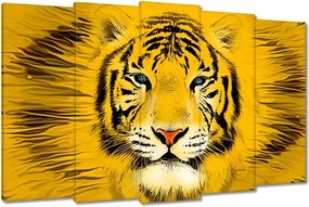 Vászonkép 150x95 Sárga tigrisfej