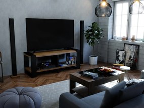 TV asztal Nico (arany craft + fekete). 1092042