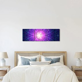 Absztrakt kép (órával) (90x30 cm)