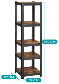 5 szintes polc nappaliba