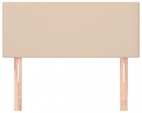 cappuccino színű műbőr fejtámla 100x5x78/88 cm