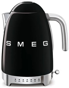 Fekete rozsdamentes acél vízforraló 1,7 l Retro Style – SMEG