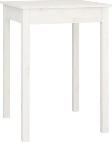 vidaXL fehér tömör fenyőfa ebédlőasztal 55 x 55 x 75 cm
